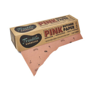 Franklin Barbecue pink butcher paper roll 17.25″ wide front view