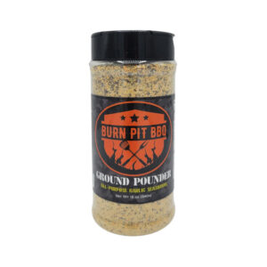 Burn Pit Ground Pounder Garlic Seasoning bottle