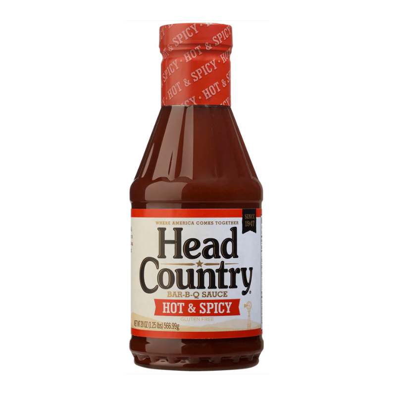Head Country Hot & Spicy Bar-B-Que Sauce bottle