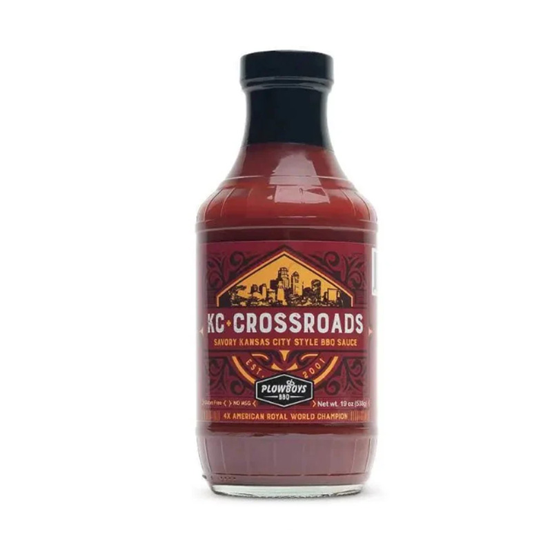 Plowboys KC Crossroads BBQ Sauce bottle