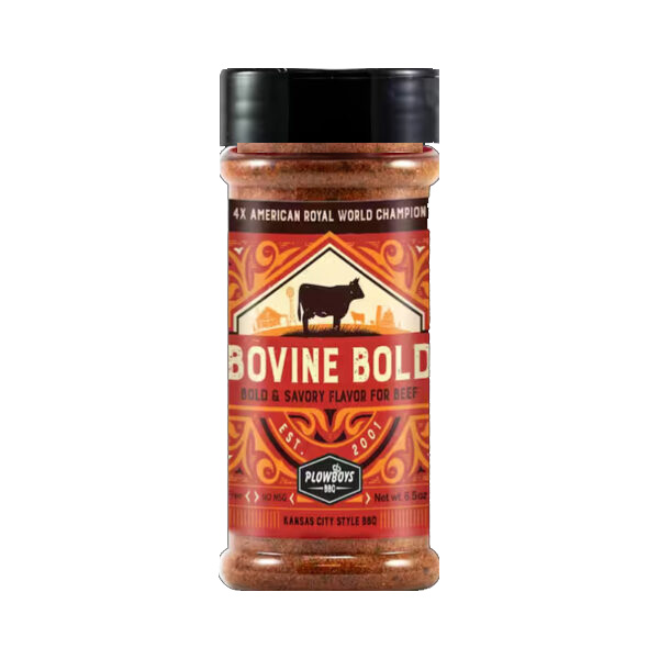 Plowboys Bovine Bold BBQ Rub – championship competition rub for beef, brisket, burgers and more.