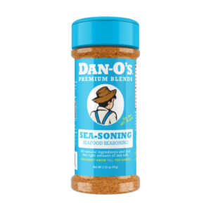 Dan-O’s SEA-soning bottle with fish and lemon.