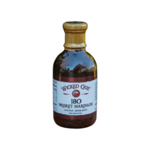 Wicked Que 180 Brisket Marinade 16 oz bottle front label