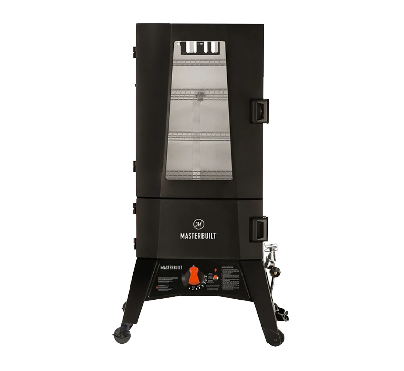 Masterbuilt 40-Inch ThermoTemp XL Propane Smoker front view with window”