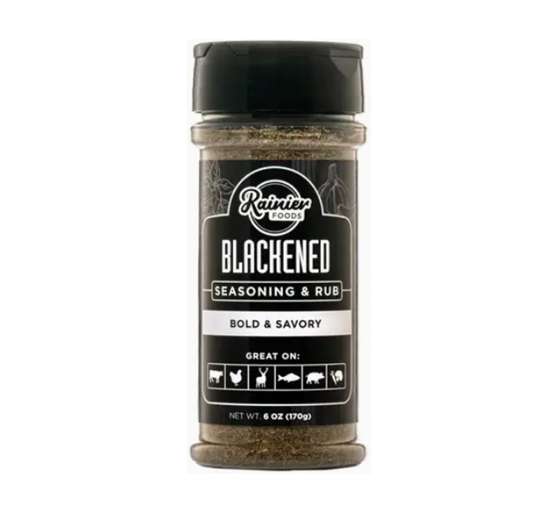 Rainier Foods Blackened Seasoning & Rub 6 oz jar”