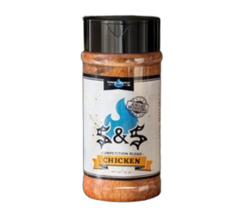 Blue Flame Chicken Rub seasoning bottle for poultry