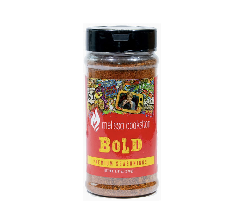 Melissa Cookston Bold BBQ Rub 16 oz sugar-free seasoning bottle