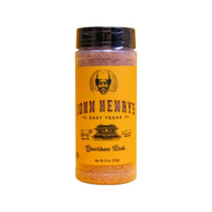 John Henry’s Bourbon Rub bottle front label showing bourbon-inspired seasoning