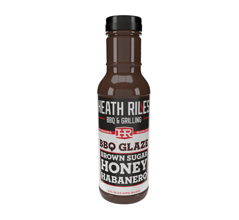 Heath Riles Brown Sugar Honey Habanero BBQ Glaze bottle