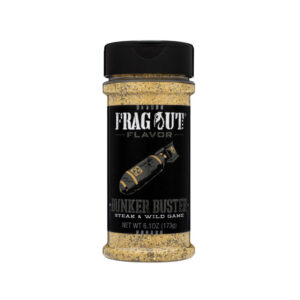 Frag Out Flavor Bunker Buster seasoning bottle