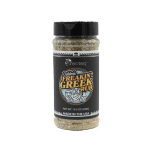 Jar of Golden’s Freakin’ Greek Rub seasoning