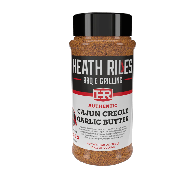 Heath Riles Cajun Creole Garlic Butter Rub bottle
