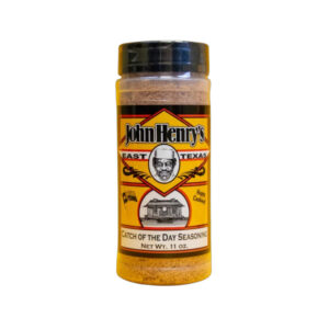 John Henry’s “Catch of the Day” Rub bottle with citrus‐herb label for seafood seasoning