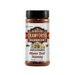 Crawford’s Barbecue Alamo Dust Rub 11.7 oz jar sweet-savory seasoning