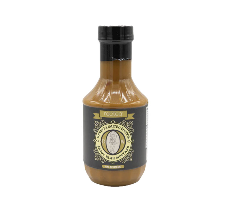 Bottle of David’s Shoot Yeah Mustard Sauce