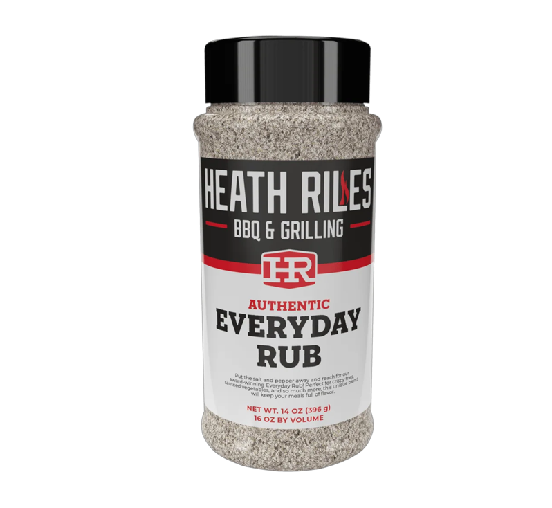 Bottle of Heath Riles Everyday Rub seasoning
