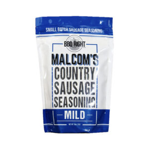 “Malcom’s Country Sausage Seasoning 16 oz bag front label”