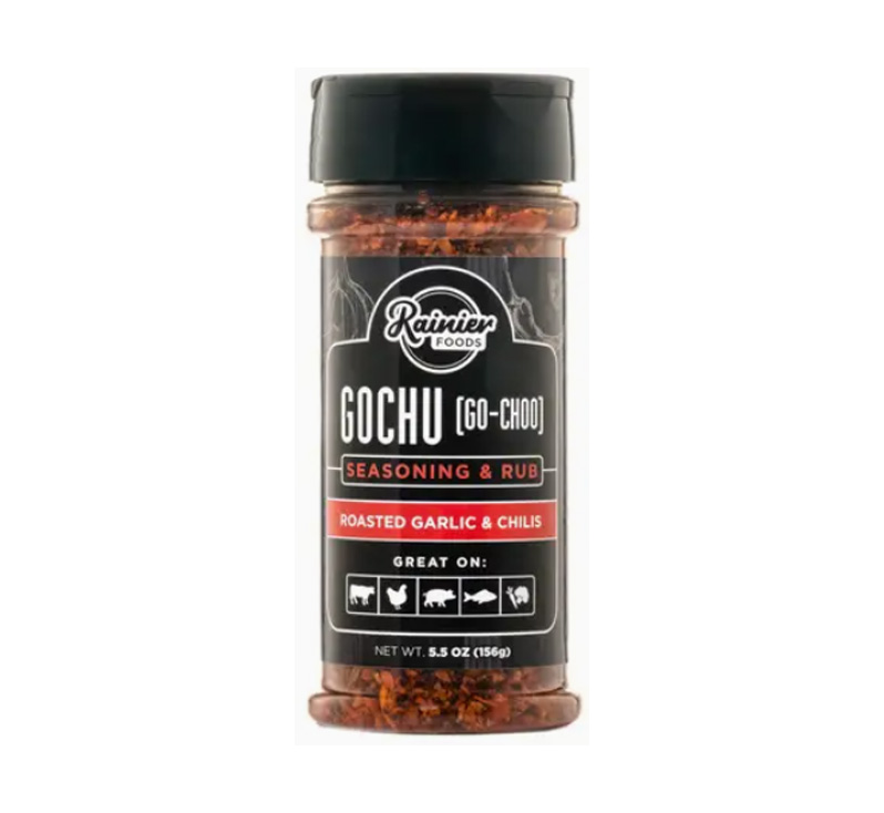 Rainier Foods Gochu Seasoning & Rub 5.5 oz bottle