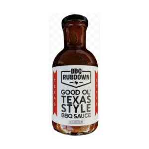 BBQ RUBDOWN Good Ol’ Texas Style BBQ Sauce bottle