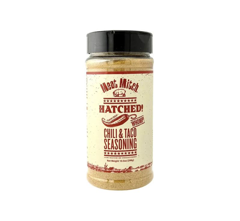 Meat Mitch Hatch Chili & Taco Seasoning 10.5 oz bottle front label”