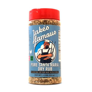 Jake’s Famous Pure Santa Maria Dry Rub 11 oz bottle front label