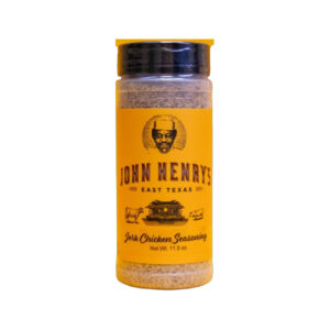 John Henry’s Jerk Chicken Seasoning bottle front label showing jerk seasoning branding
