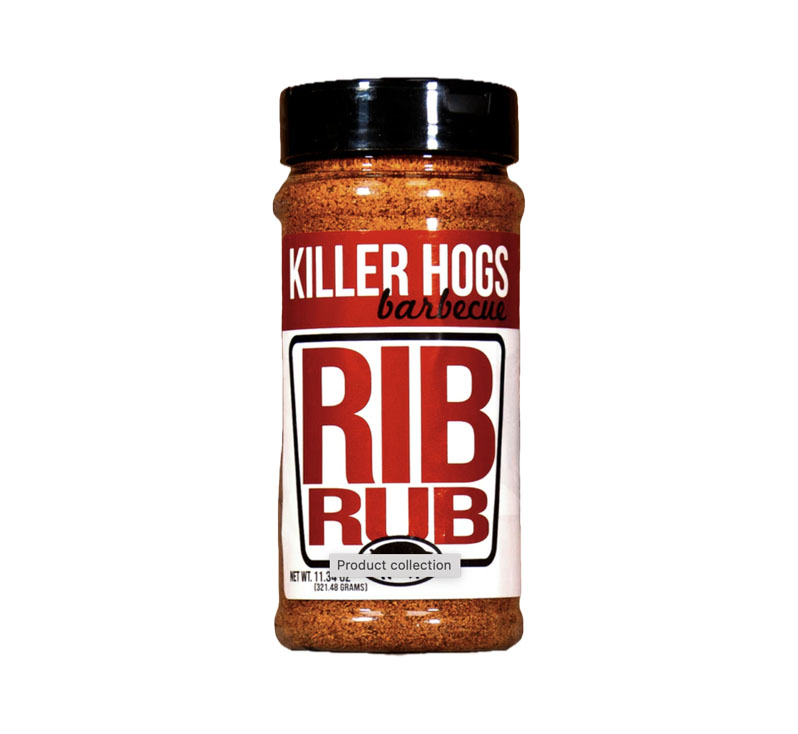 “Killer Hogs Rib Rub bottle front label”