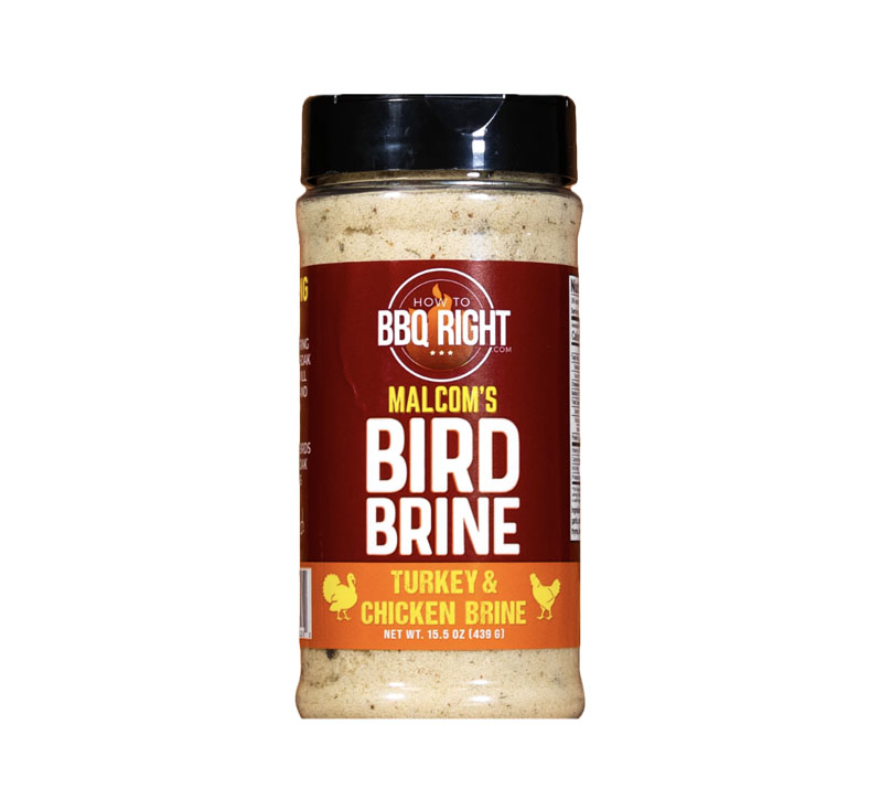 “Malcom’s Bird Brine 16 oz bottle front label”