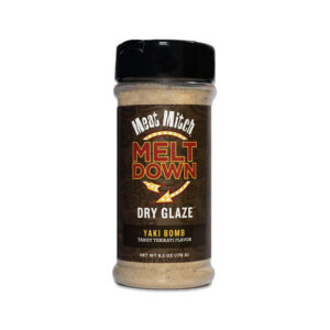 "Meltdown Dry Glaze Yaki Bomb shaker bottle front label”