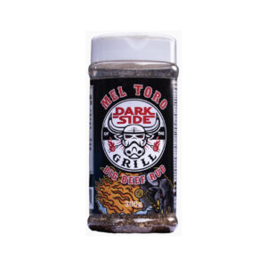 “Darkside of the Grill Mel Toro Big Beef Rub bottle – bold beef seasoning”