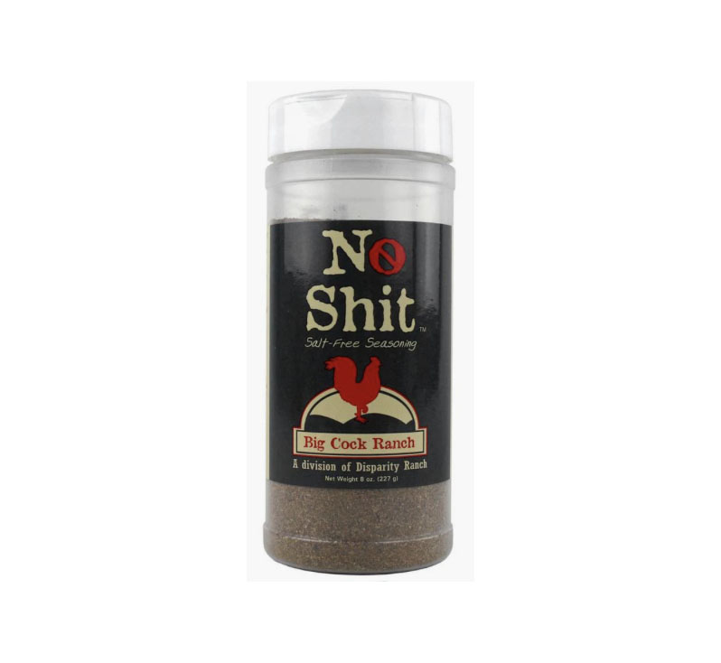 “Big Cock Ranch No Shit seasoning bottle all-purpose savory blend”