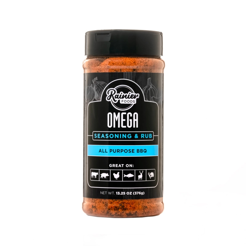 Rainier Foods Omega All Purpose Rub 13.25 oz jar