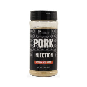 Bag of Recteq Pork Injection seasoning mix used for boosting moisture and flavor in pork.