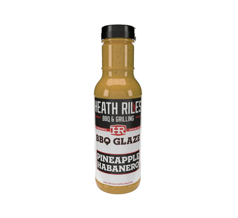Bottle of Heath Riles Pineapple Habanero BBQ Sauce