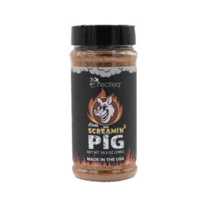 Ron’s Screamin’ Pig Rub seasoning bottle