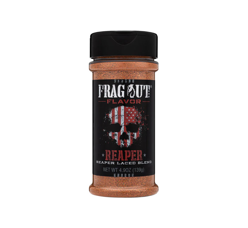 Frag Out Flavor Reaper seasoning bottle