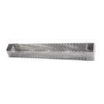 Butcher BBQ stainless steel smoke tube front view
