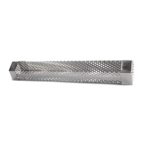 Butcher BBQ stainless steel smoke tube front view