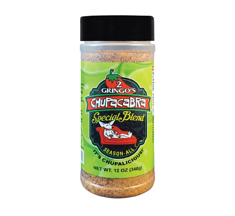 2 Gringos Chupacabra Special Blend seasoning bottle”