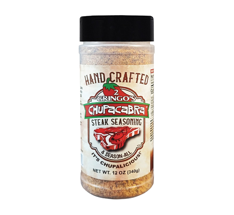 2 Gringos Chupacabra Steak Seasoning bottle