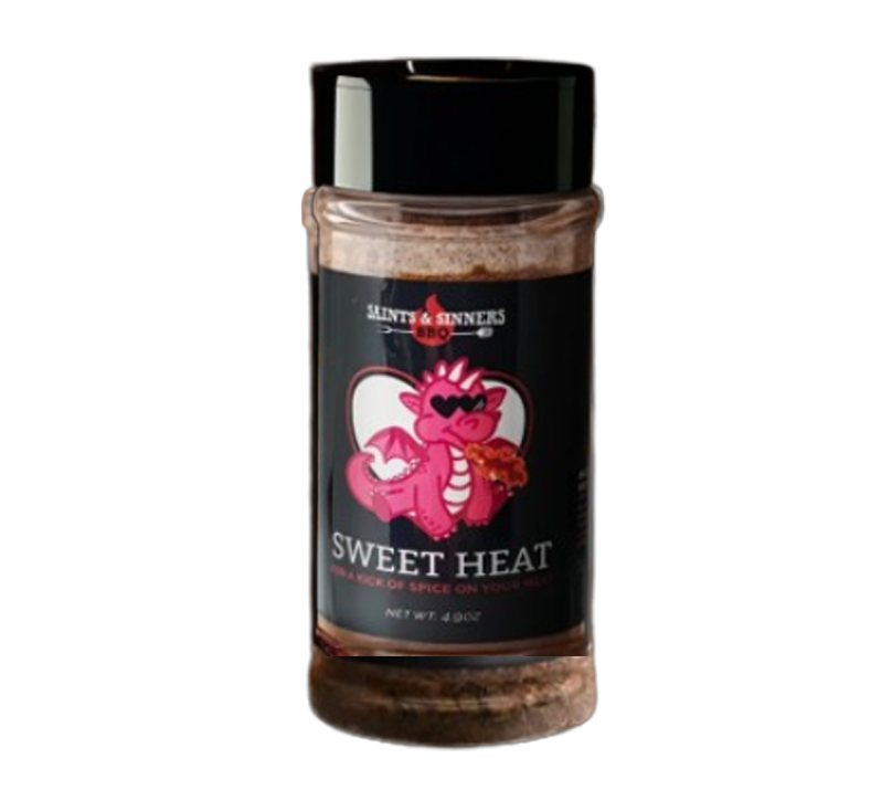 Sweet Heat sweet and spicy BBQ seasoning bottle