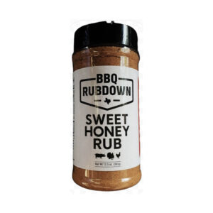 BBQ Rubdown Sweet Honey Rub Step Two bottle – honey infused finishing seasoning