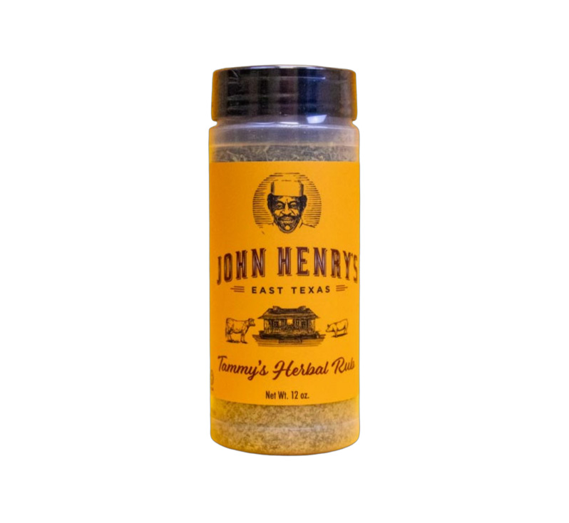 John Henry’s Tammy’s Herbal Rub 12 oz shaker bottle front label
