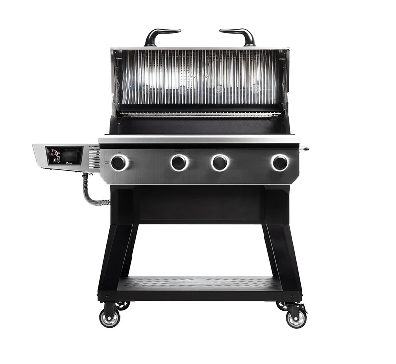 X-Fire Pro 825 pellet grill with stainless dome