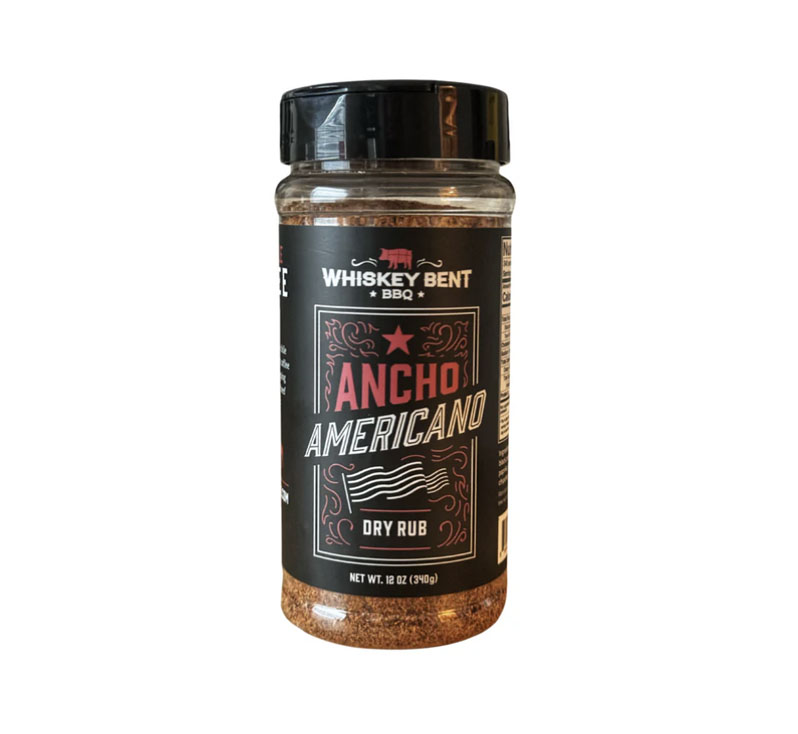 Ancho Americano BBQ rub bottle