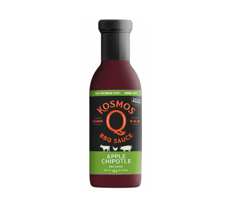 “Bottle of Sweet Apple Chipotle BBQ Sauce with sweet-smoky flavor”