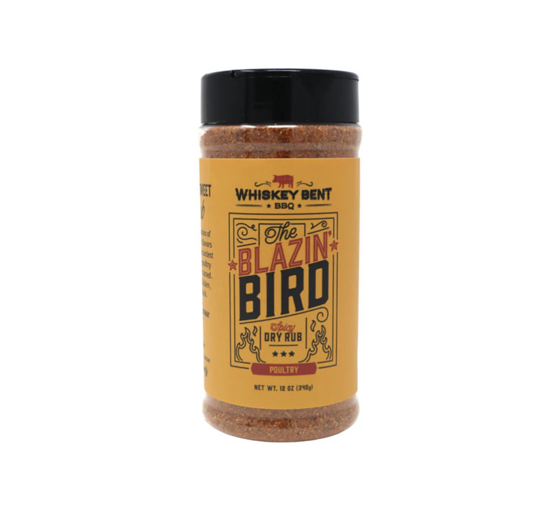 The Blazin Bird Spicy Poultry Rub bottle
