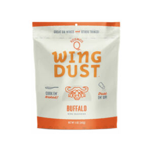 “Buffalo Wing Seasoning bottle with tangy red Buffalo blend”