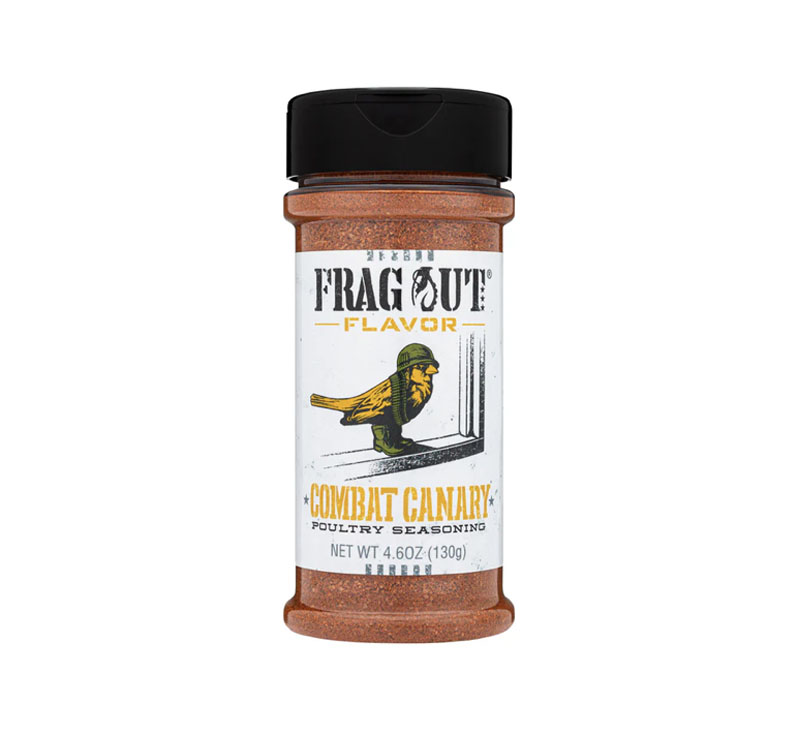 Frag Out Flavor Combat Canary seasoning bottle