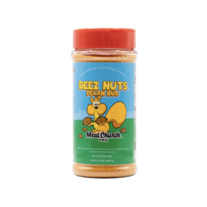 Deez Nuts Honey Pecan BBQ Rub seasoning bottle